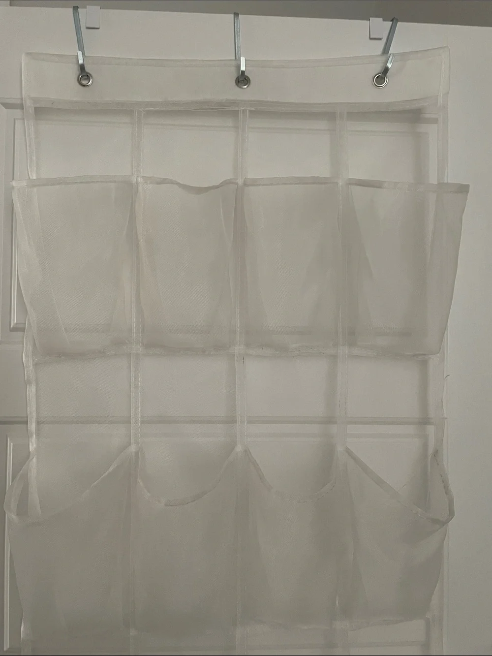 The Container Store White 24 Pocket Over Door Shoe Organizer